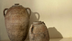 Vases in front of Mas Maya finished wall